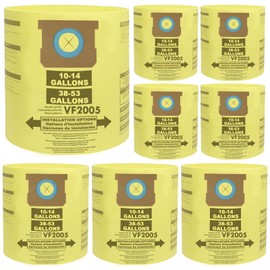 Yonice 8 Pack Vacuum Bags Compatible for Shop Vac 10-14 Gallon Bag, Type F- 9066233 90662; Type I 90672 9067233 VF2005, Disposable Fine Dust Collection Bags