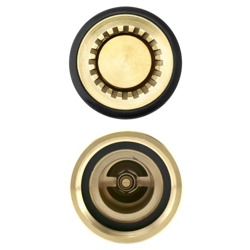 QWORK 1-1/2" NST/NH Brass Fire Hose Spray Nozzle, Heavy Duty