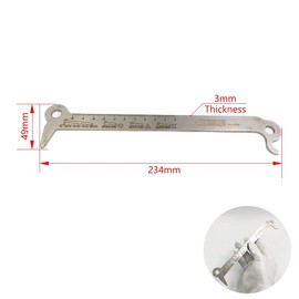 OTOM Motorcycle Chain Checker Wear Indicator 3in1 Exact Chain Hook Bolt Measurement for 520 525 530 Chain Universal Repair Tools