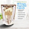 Wholistic Botanicals 00 Empty Vegetable Capsule — Easily Fillable Empty