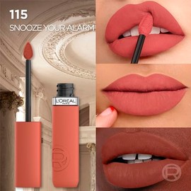 L’Oréal Paris Infaillible Le Matte Resistance Labial Líquido de Larga Duración por 16H, a Prueba de Agua, Color Intenso, con Ácido Hialurónico, Tono Snooze You