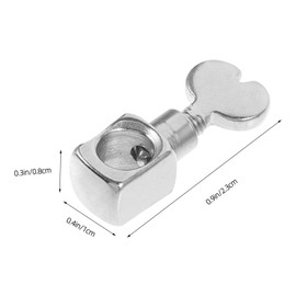 DIYEAH 1set Metal Heavy Duty Needle Clamp an Fittings Silver Sewing Machine Spare Parts Household Sewing Machine Parts 2pcs