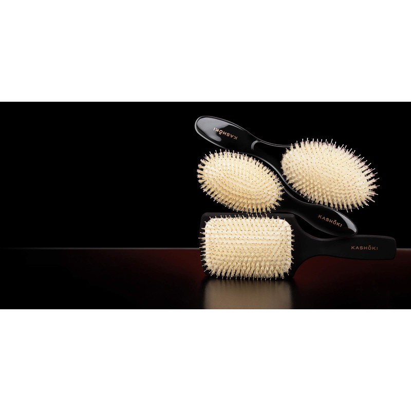 Kashoki Smooth White Detangler, Oval Detangling Brush, XL, 100 g