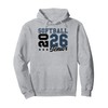 Softball Senior Night Softball Senior 2026 Graduation 65 Pullover Hoodie