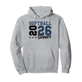Softball Senior Night Softball Senior 2026 Graduation 65 Pullover Hoodie