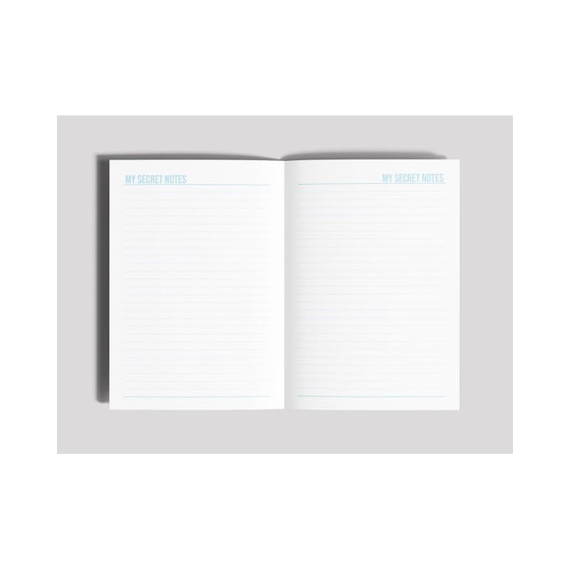 Sixstore A6 Undated Boys Top Secret Diary with Ribbon Divider,