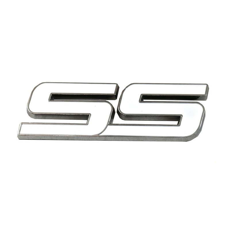 3pcs Metal SS Front Door SS Emblem Car Badge Sticker
