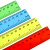 MOXYOY Plastic Ruler Set,30cm/12in Clear Ruler Kit Transparent Straight Measuring