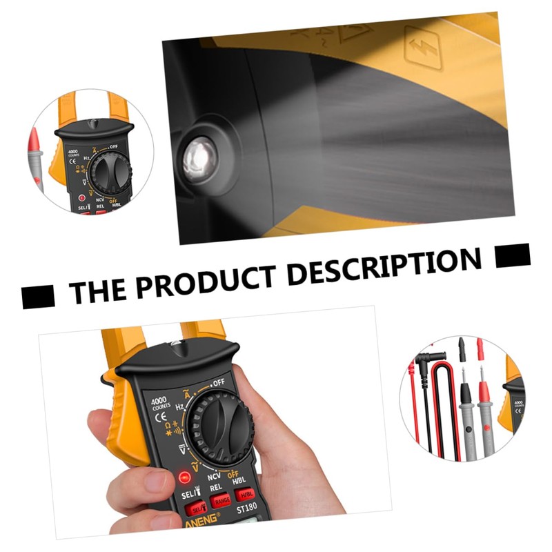 TEHAUX ST180 Clamp Meter High Precision AC Clamp Multimeter Digital