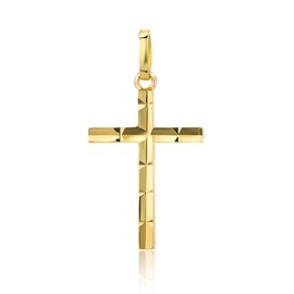 Orovi 14ct Yellow Gold Cross Pendant, Yellow Gold