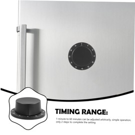 iplusmile Stainless Steel Mechanical Kitchen Timer Cooking Timer Baking Device Easy to Use