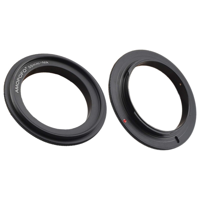 55mm-Nikon Macro Ring,55mm to AI Reverse Adapter Ring,Compatible with for