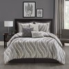 Grand Avenue Modern and Warm 7 Piece Comforter Bedding Set,