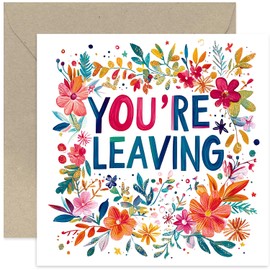 You're Leaving Cards for Women - Farewell Gifts for Her - Coworkers and Colleagues Retirement Present - Farewell For Friends Travelling - Goodbye - Sister Bestie BFF Boss