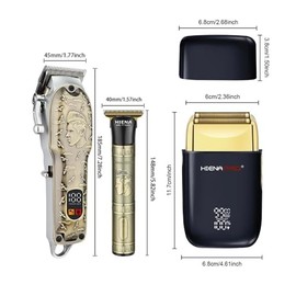 Razors Professional Men's Hair Trimmer, USB Rechargeable，Multi-Function Multi-Purpose Clippers 10,000 RPM high Power Electric Shaver