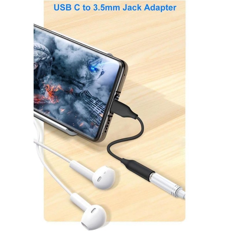 USB C to 3.5mm Headphone Jack Adapter – Type C