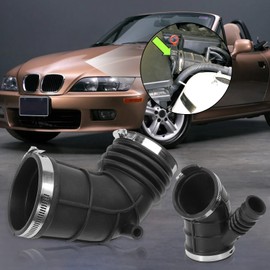FanPaYY 2 x Intake Hose Air Hose Bellows Rubber Hose for 3 Series E46 5 Series E39 7 Series E38 Z3 E361998-2004 13541435625