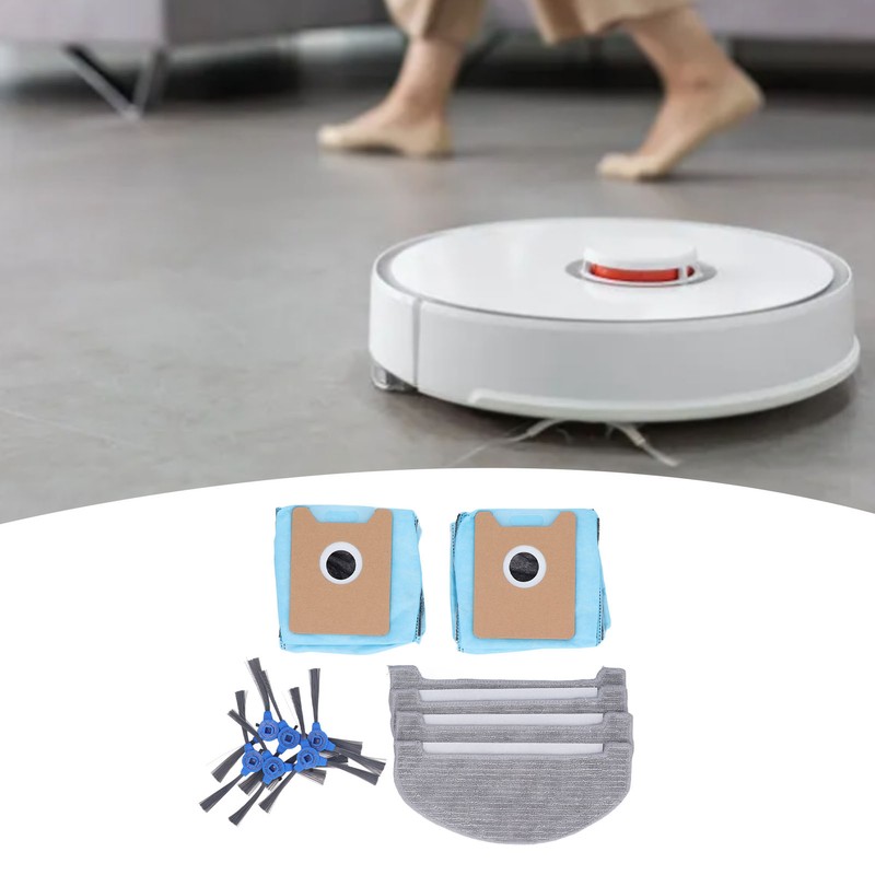 Sweeper Accessories Side Brush Sweeper Rag Cleaner Dust Bag Set