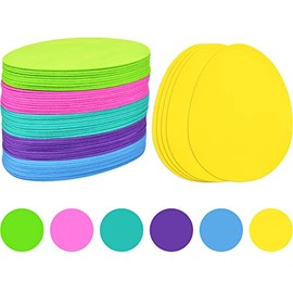 Blulu 60 Pieces Foam Easter Eggs DIY Egg Shaped Foam for Kids Handmade Crafts Party Supplies, 6 Colors