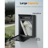 Uniclife Wall Mount Mailbox for Outside, Large Locking Mailbox with