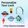 UMIKSMART Keyless Fingerprint Lock, Waterproof USB Rechargeable Smart Padlock for