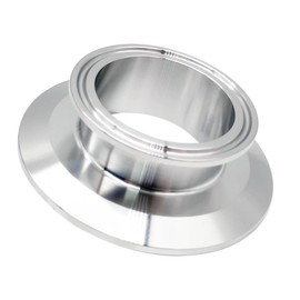QiiMii Sanitary Concentric Reducer 3"x2" Tri Clamp Clover Stainless Steel 304 Sanitary Fitting End Cap Reducer