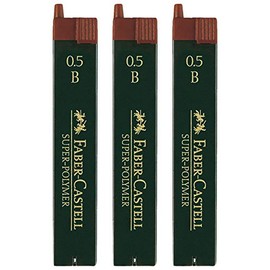 Faber-Castell Super Polymer Fine Leads (0.5 B, Quantity 3)