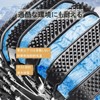 Tire Chains, Non-Metallic, 6 Pieces, Snow Chains, Black, Orange, 6.5