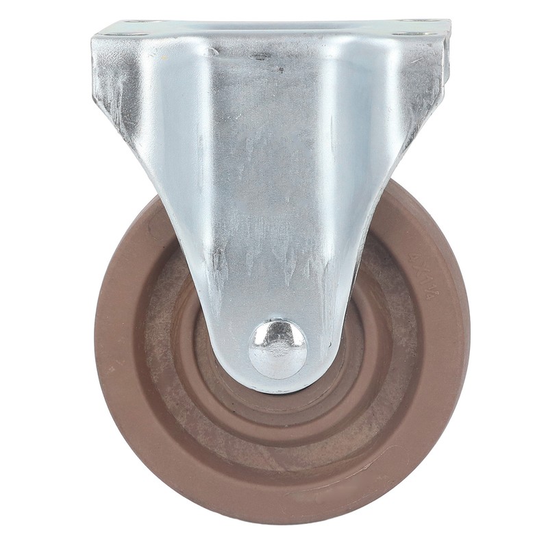 Nylon Caster 4in Fixed Plate Caster Wheel Heat Resistant for