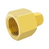 Hooshing 2PCS Brass Pipe Fitting 1/4" NPT Male to 1/2"