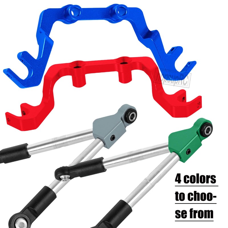 hopsupRC 7075 Aluminum C Hub Front Tie Rods with Stabilizer
