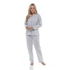 INSIGNIA Ladies Button Front Poly Cotton Pyjamas Gingham (20-22, Grey