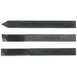 Proxxon 24540 3 piece thread cutting set (8 x 8 x 80 mm), Silver