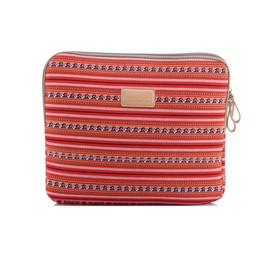 fdsmall Laptop Sleeve, 13-13.3 Inch, Notebook Carrying Case - Waterproof, Shock Resistant Bag - Ethnic Style Red