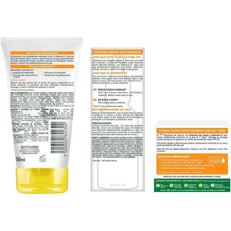 Kit anti manchas Vitamina C – Sérum, crema FPS30 y