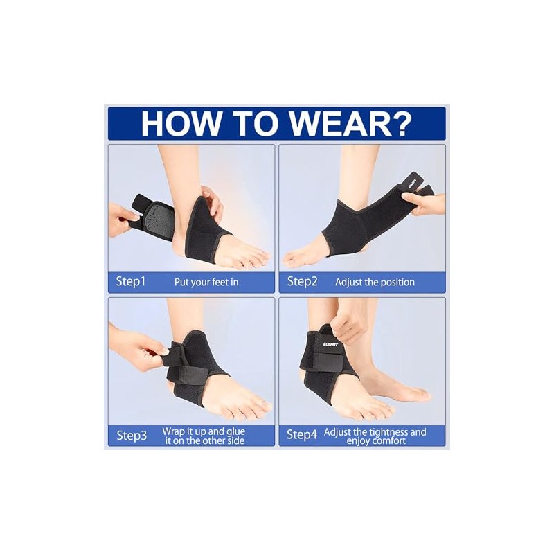 EULANT Kids Ankle Support, Elastic Compression Ankle Strap for Boys