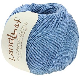 LANA GROSSA Landlust Summer Silk, Fine & Light Cotton Silk Yarn, Hand Knitting Yarn Made of 50% Silk & 50% Cotton, 50 g Wool for Knitting & Crocheting, 170 m Yarn