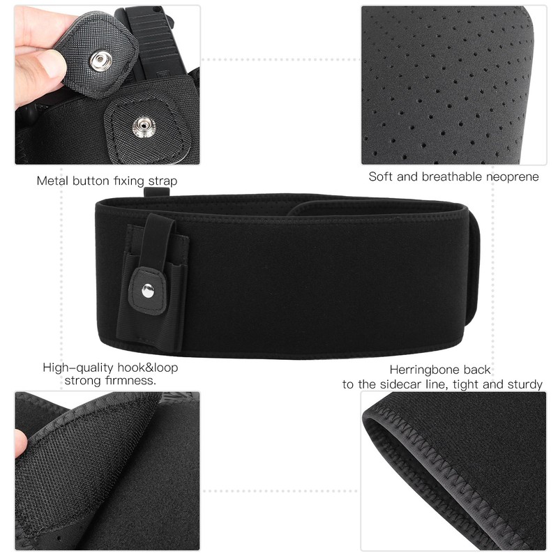 Multifunctional Outdoor Tactics Waist Belt 100cm Breathable Pistol Case Holster