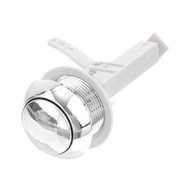 Tofficu Apartment Toilet Button Durable Electroplating Plastic Easy to Install for Home Hotel Bathrooms Practical Replacement for Toilet Water Tank