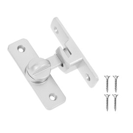 Sliding Door Lock, Deadbolt Door, Deadbolt Lock, Lock for Sliding Door, 2 in 1 Stainless Steel Latch, Right Angle Buckle, Sliding Door Lock 90/180 Degree, for Kitchens, Bedrooms, Bathrooms