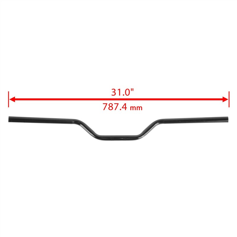 Caltric Black Handlebar w/ Grip End For Can-Am Renegade STD