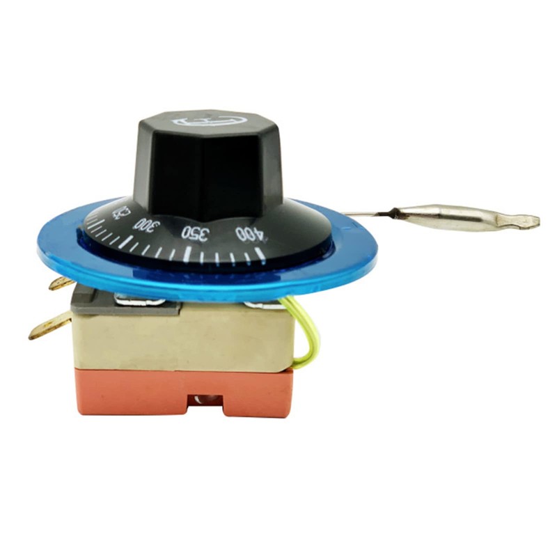 ZYWUOY Adjustable Thermostat Oven 2 Ports Electric Oven Thermostat Adjustable