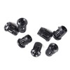 Fafeicy Light Socket, 50Pcs Plastic Black Lamp Socket Diode Holder