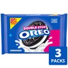 OREO Double Stuf Chocolate Sandwich Cookies, Family Size, 3 Packs