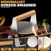 PURPLEBIRD Smash Burger Press kit 3PCS Set, Stainless Griddle Spatulas
