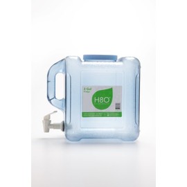 H8O Polycarbonate Portable Refrigerator Bottle with Valve, 2 Gallon