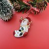 XGALBLA Christmas Brooch Pins Women Girls, Rhinestone Crystal Enamel Santa