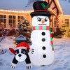 GOOSH 5.4 FT Christmas Snowman Inflatables Outdoor Decorations Funny Snowman