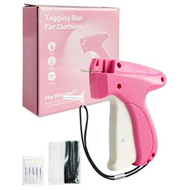 Stitch Gun for Clothes, Handheld Sewing Machine, Mini Sewing Kit Tagging Gun for Clothing, Stitchy Quick Clothing Fixer, Includes 6 Needle, 500 Black & 500 White Fasteners