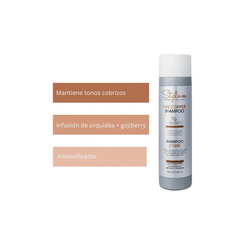 Shampoo Para Tonos Cobrizos Flores De Orquídea Berry